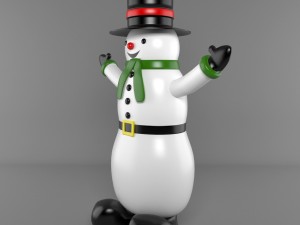 inflatable snowmen Model 3D