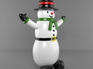 inflatable snowmen Model 3D