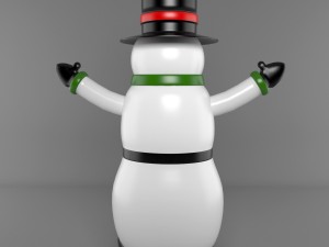 inflatable snowmen Model 3D