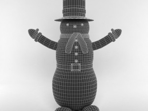 inflatable snowmen Model 3D