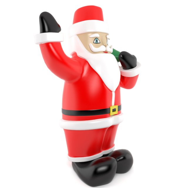 inflatable santa 3D 模型 .c4d .max .obj .3ds .fbx .stl .blend 