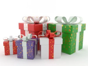 present boxes 3D Model