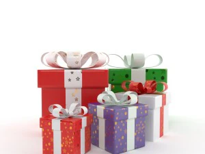 present boxes 3D Model