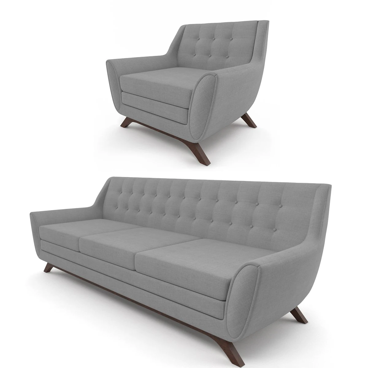 aubrey sofa collection 3D Model .c4d .max .obj .3ds .fbx .stl .blend 