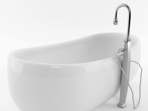 bathtub and sink Model 3D