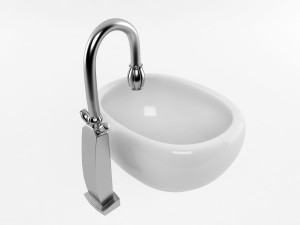 bathtub and sink Model 3D