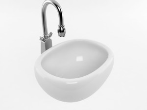 bathtub and sink Model 3D