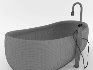 bathtub and sink Model 3D