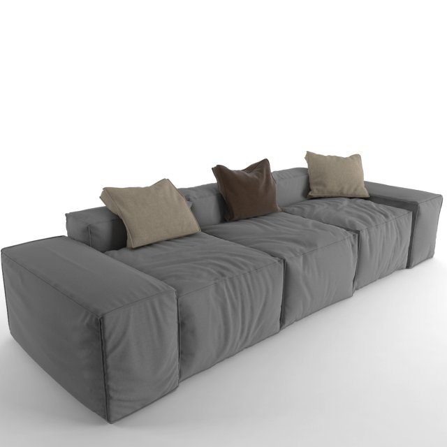 sofa peanut b bonaldo 3D 模型 .c4d .max .obj .3ds .fbx .stl .blend 