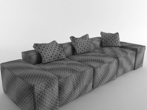 sofa peanut b bonaldo 3D 模型
