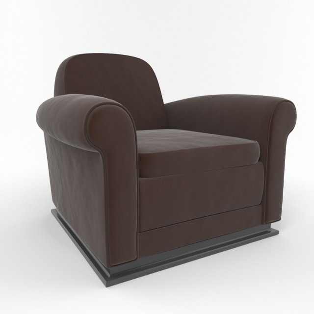 armchair 3D Model .c4d .max .obj .3ds .fbx .stl .blend 
