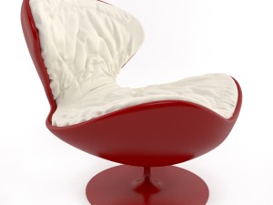egg armchair 3D Model