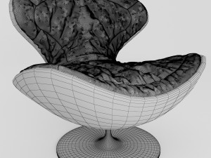 egg armchair 3D Model