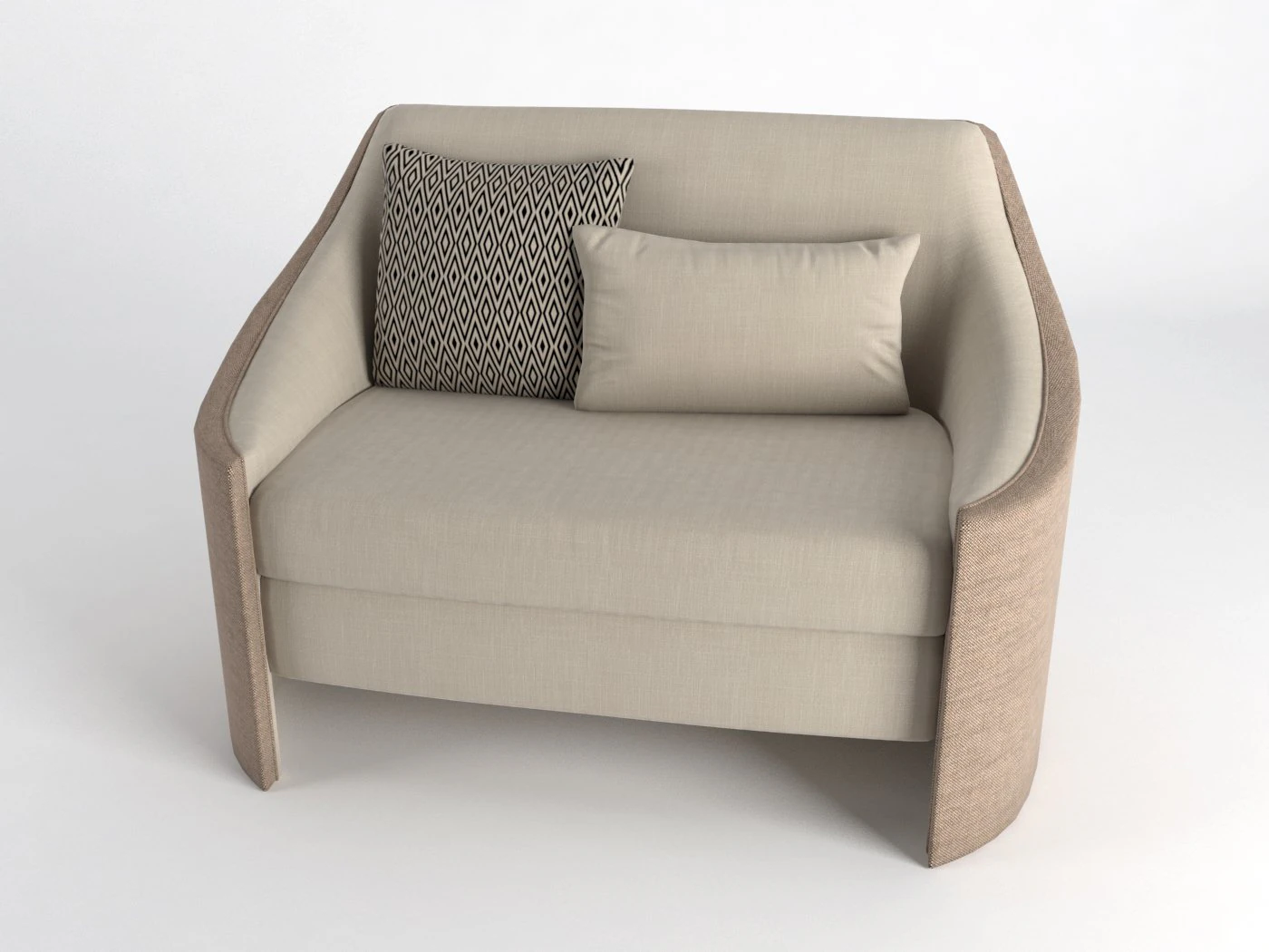 big hug armchair 3D Model .c4d .max .obj .3ds .fbx .stl .blend 