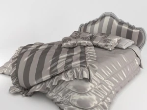 classic bed 01 3D Model