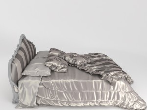 classic bed 01 3D Model