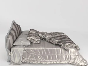 classic bed 01 3D Model
