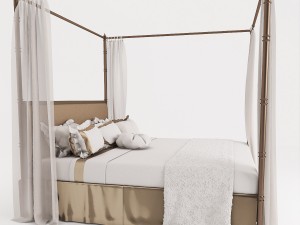 italian bed 3D 모델