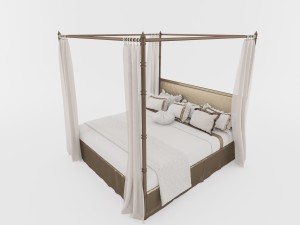 italian bed Modèle 3D
