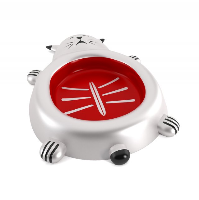cat food dish Modelo 3D .c4d .max .obj .3ds .fbx .stl .blend 