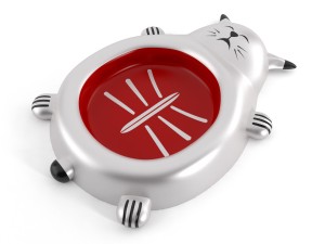 cat food dish Modelo 3D