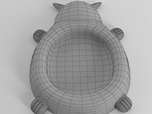 cat food dish Modelo 3D