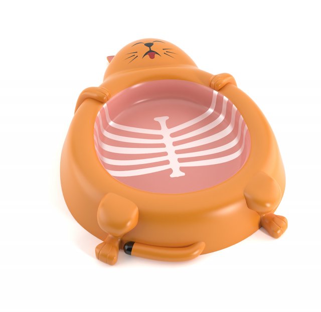 cat food dish1 3D Model .c4d .max .obj .3ds .fbx .stl .blend 