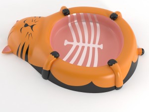 cat food dish2 3D Model