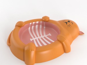 cat food dish11 Modèle 3D