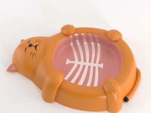 cat food dish11 Modèle 3D
