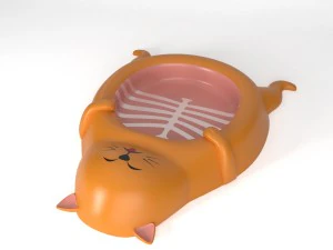 cat food dish 3D Model