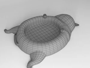 cat food dish 3D Model