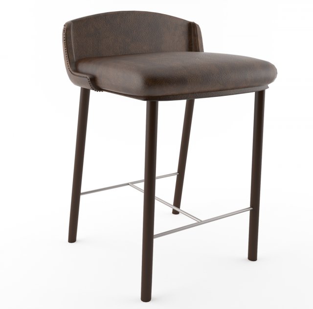 classic barstool 3D 模型 .c4d .max .obj .3ds .fbx .stl .blend 