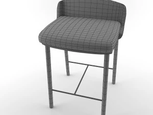 klassischer Barhocker 3D Modell