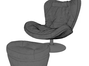 armchair natuzzi sound1 3D Model