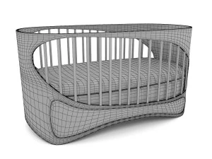 baby crib 3D Model