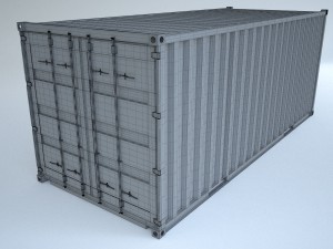 container cargo Model 3D