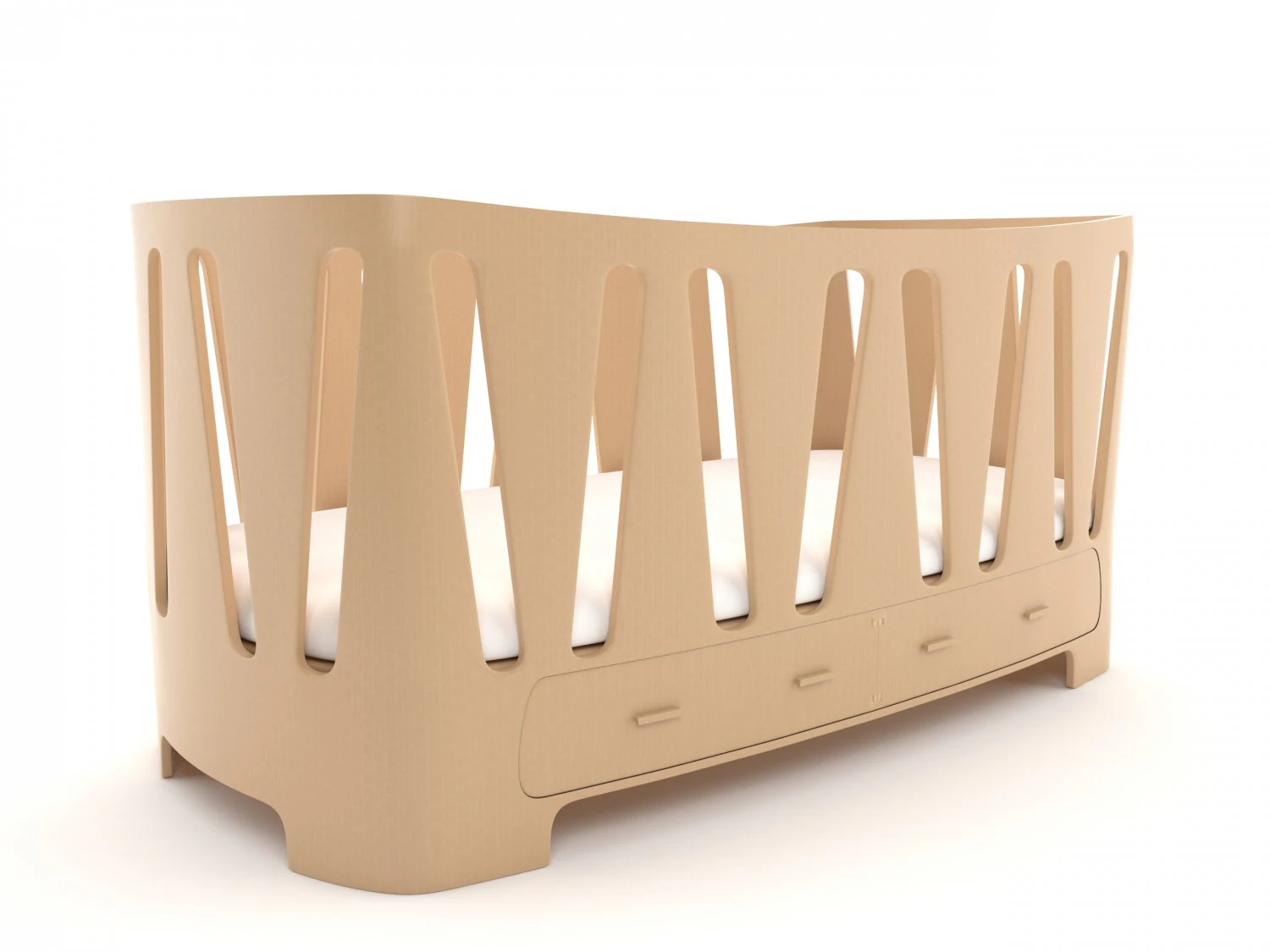 crib baby1 3D Model .c4d .max .obj .3ds .fbx .stl .blend