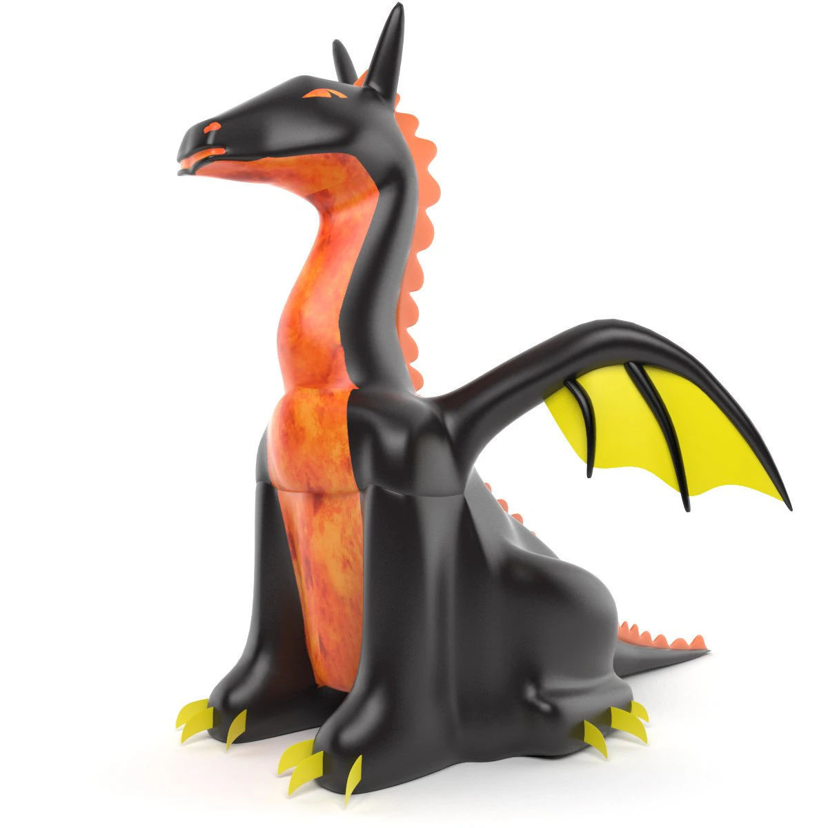 inflatable dragon 3D Model .c4d .max .obj .3ds .fbx .stl .blend 
