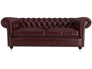 chesterfield sofa leather 3D Model