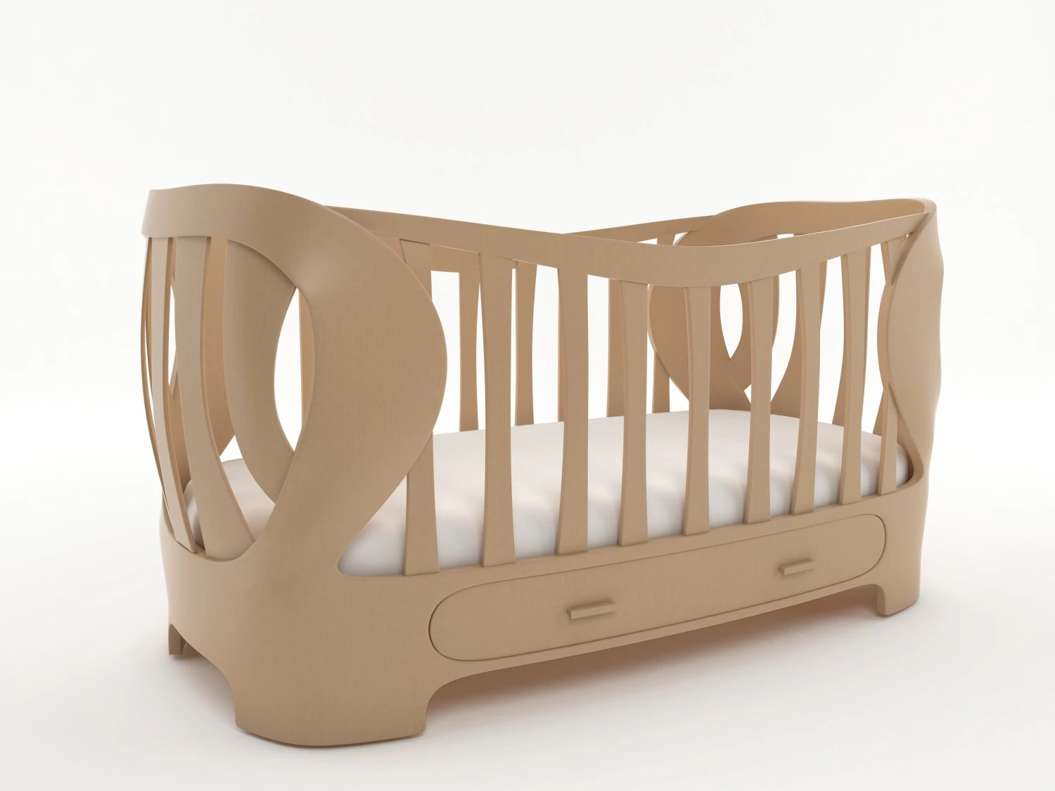 crib baby1 3D Model .c4d .max .obj .3ds .fbx .stl .blend
