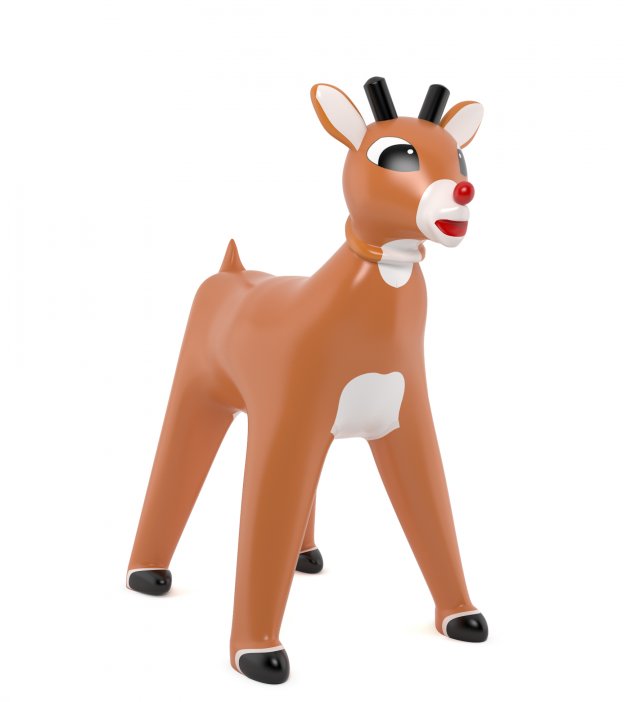 inflatable rudolph 3D Model .c4d .max .obj .3ds .fbx .stl .blend 