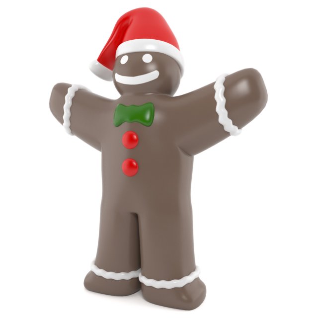inflatable gingerbread Model 3D .c4d .max .obj .3ds .fbx .stl .blend 
