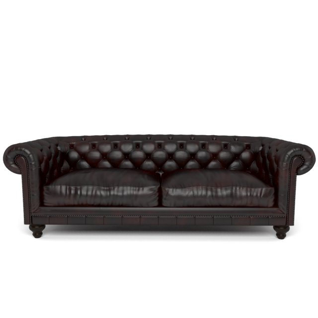 sofa chesterfield 3Dモデル .c4d .max .obj .3ds .fbx .stl .blend 