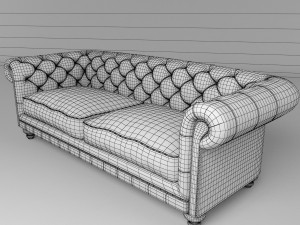 sofa chesterfield 3Dモデル