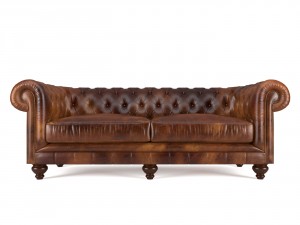 chesterfield sofa leather 3D 모델