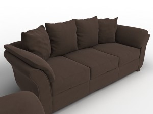 fabric sofa 01 3D Модель