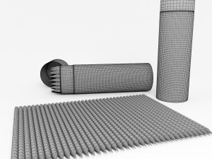 colored pencil Modello 3D