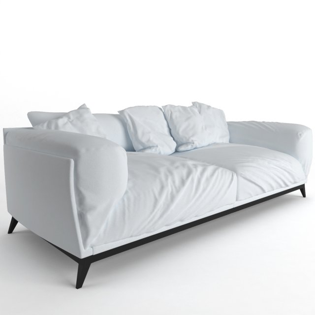 faubourg sofa 3D Model .c4d .max .obj .3ds .fbx .stl .blend 