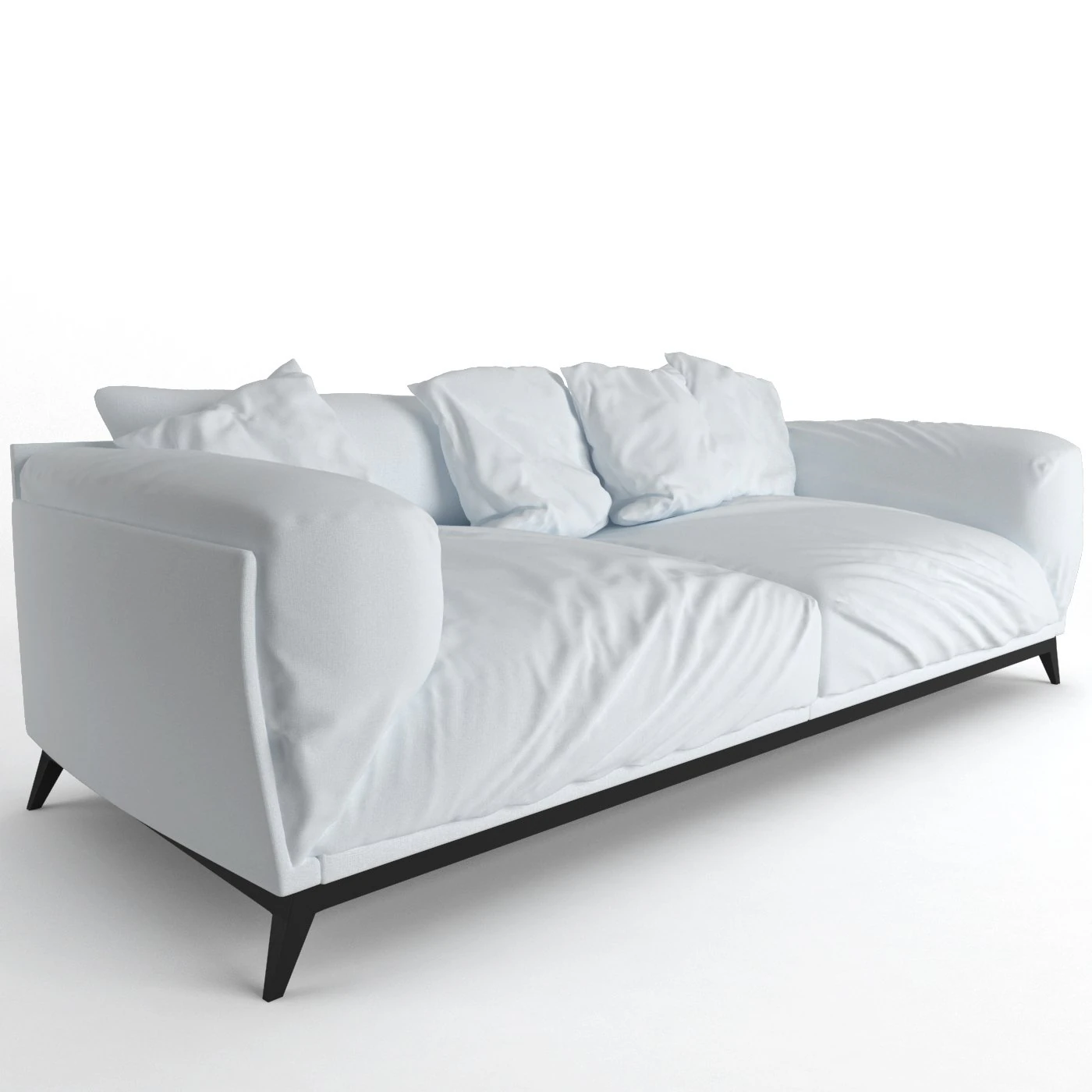 faubourg sofa 3D Model .c4d .max .obj .3ds .fbx .stl .blend 